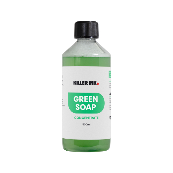 Bottle of 500ml Killer Ink Concentrated Green Soap