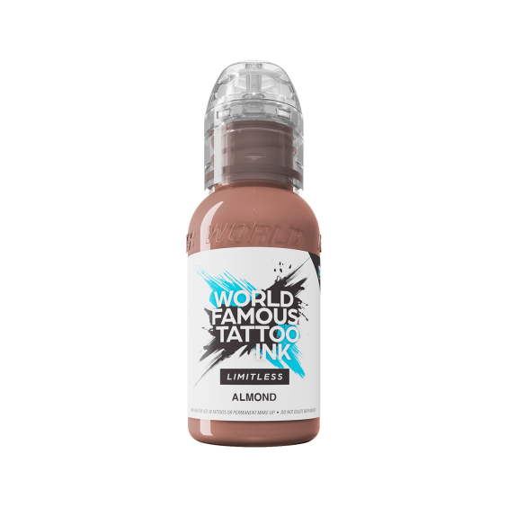 World Famous Limitless Tattoo Ink - Pink Ribbon - Almond - 30ml
