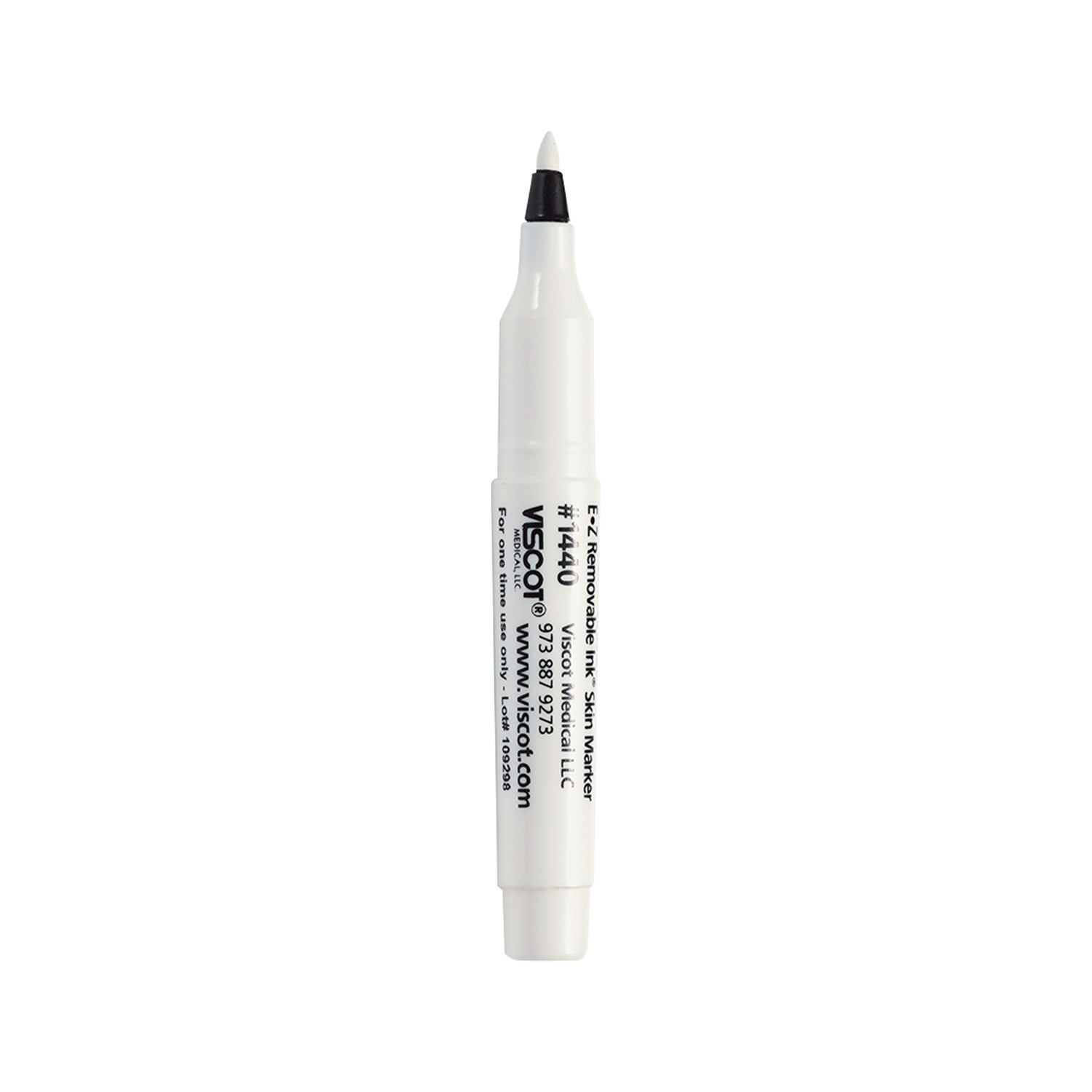 Viscot EZ Removable Ink Mini Skin Marker White