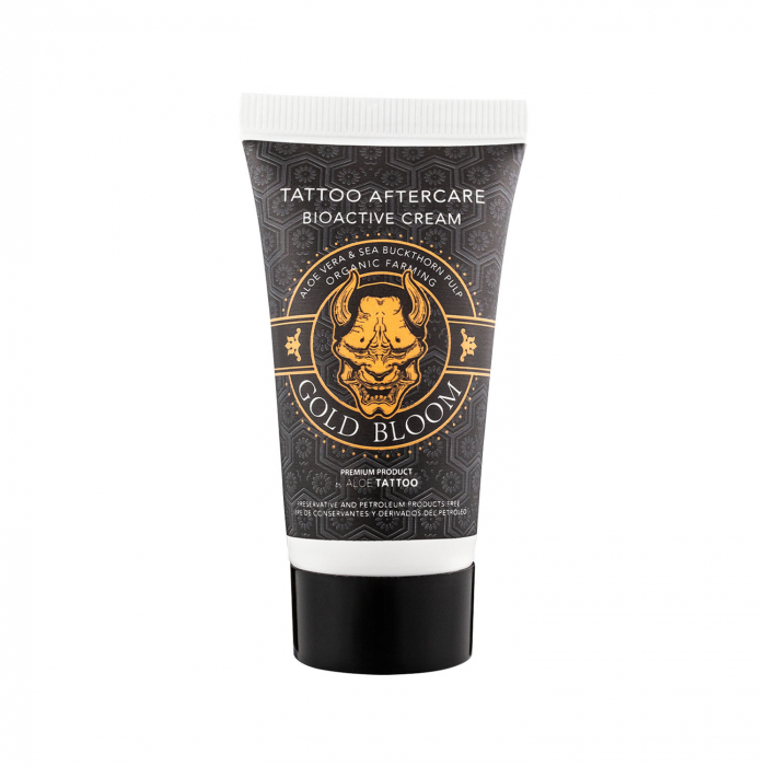 Aloe Tattoo Gold Bloom New Formula Aftercare Tubes Display 12x30g