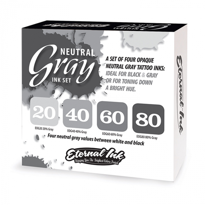Complete Set of 4 Eternal Ink Neutral Grey - 30ml
