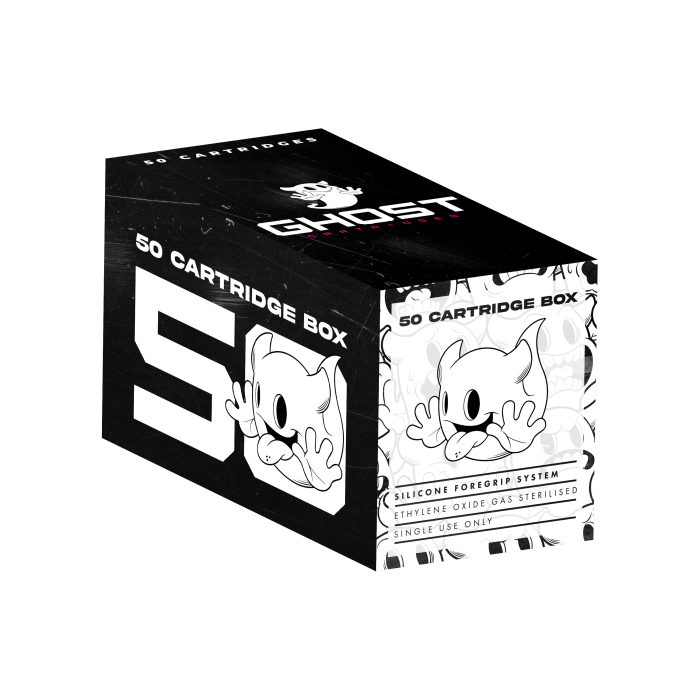Box of 50 Ghost Pink Needle Cartridges - Magnum Long Taper