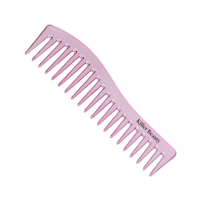 Killer Beauty Large Metallic Comb Pink