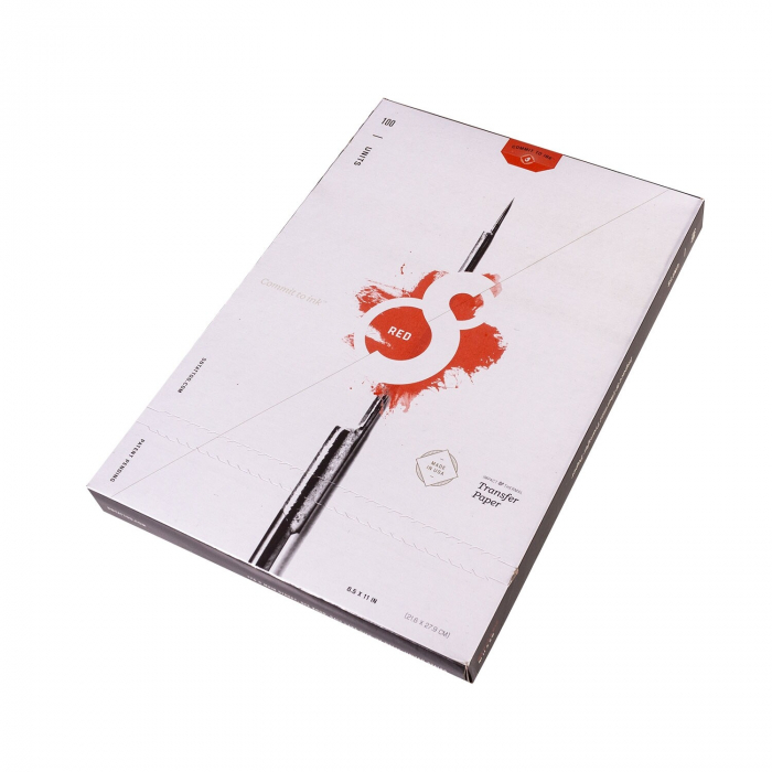 S8 Red Tattoo Stencil Paper 100 Sheets (8.5 x 11