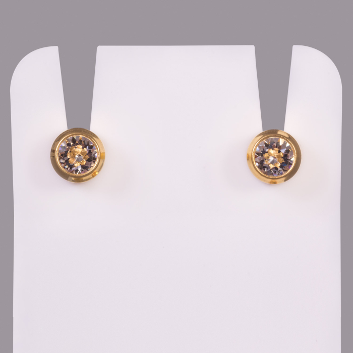 Studex Regular April Crystal Bezel - Gold Plated