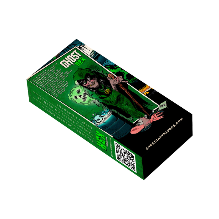 Box of 20 Ghost HEX Needle Cartridges - Magnum Long Taper