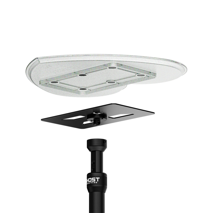 Ghost Heart Glitter Tray Top - Travel Tray Base Full System