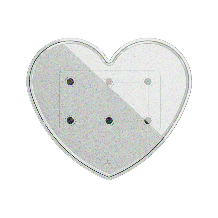 Ghost Heart Glitter Tray Top - Travel Tray Base Full System
