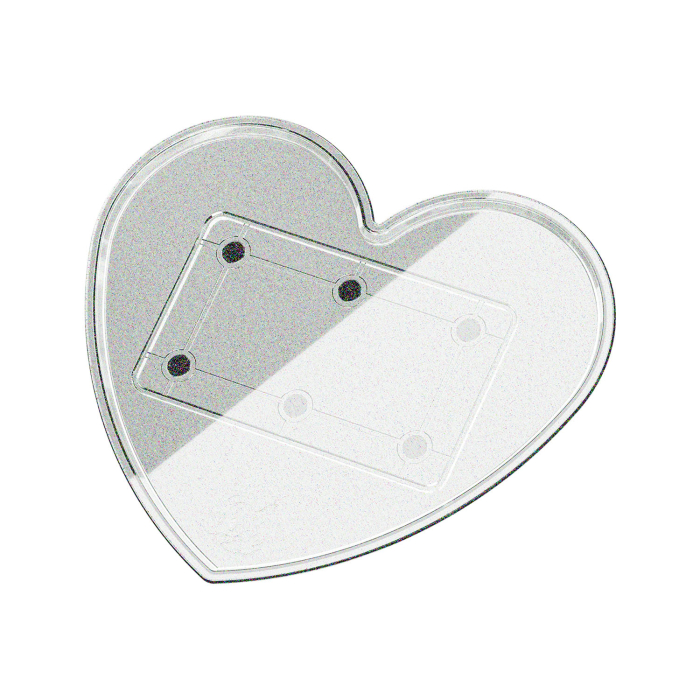 Ghost Heart Glitter Tray Top - Lite Tray Base Full System