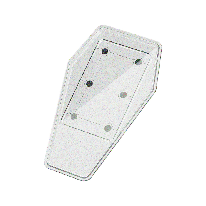 Ghost Coffin Tray Top - Travel Tray Base Full System
