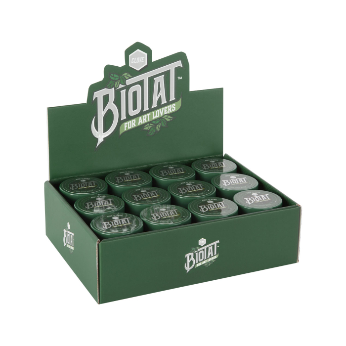 Box of 12 BIOTAT Tattoo Clove Soft Butter 50ml Studio Display