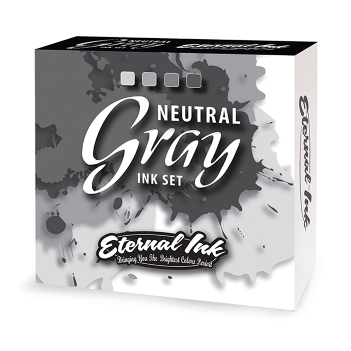 Complete Set of 4 Eternal Ink Neutral Grey - 30ml