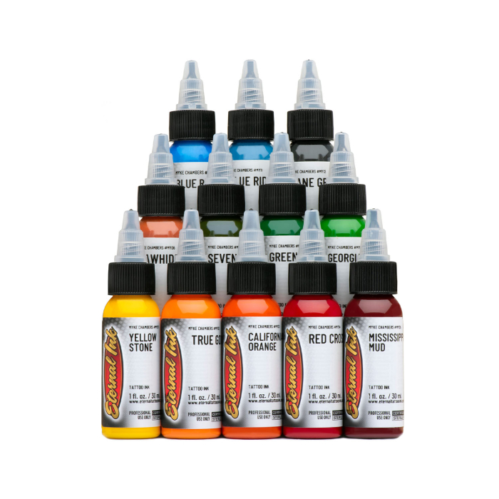 Complete Set of 12 Eternal Ink - Myke Chambers Set  - 30ml