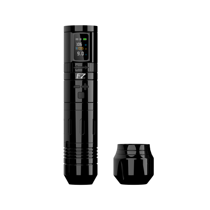 EZ EvoTech Pro Wireless Tattoo Pen with Additional Battery - Black