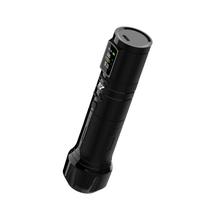 EZ EvoTech Pro Wireless Tattoo Pen with Additional Battery - Black