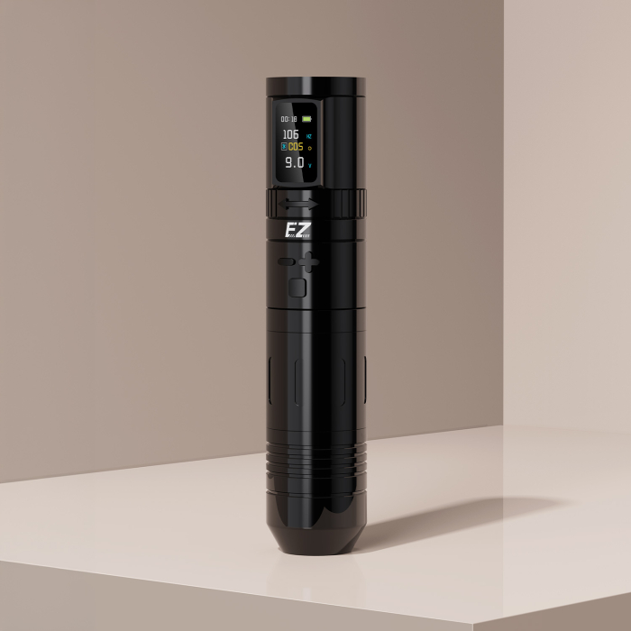EZ EvoTech Pro Wireless Tattoo Pen with Additional Battery - Black