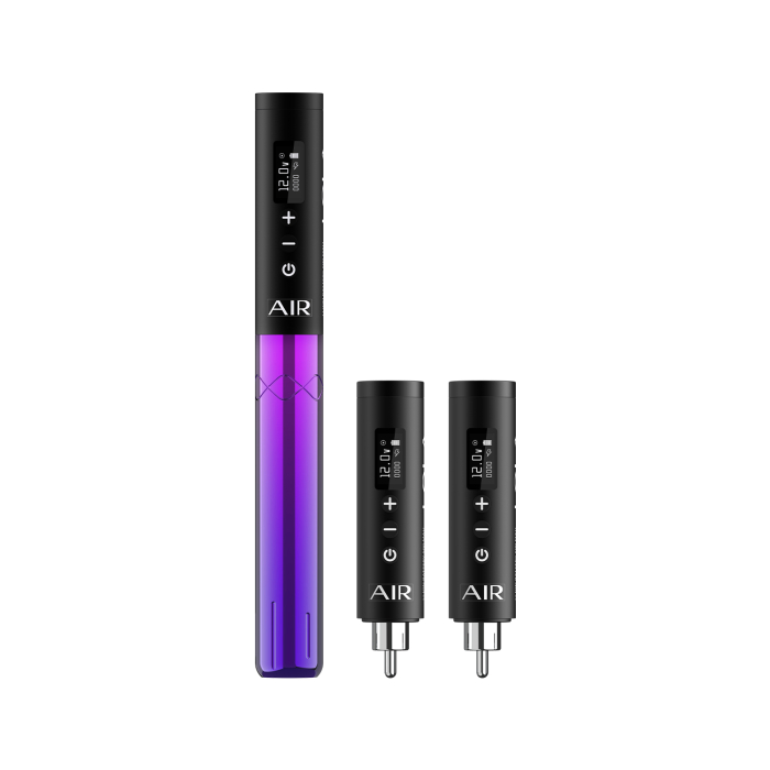 EZ Lola Air Wireless PMU Machine with Two Additional Batteries - Black & Purple Gradient