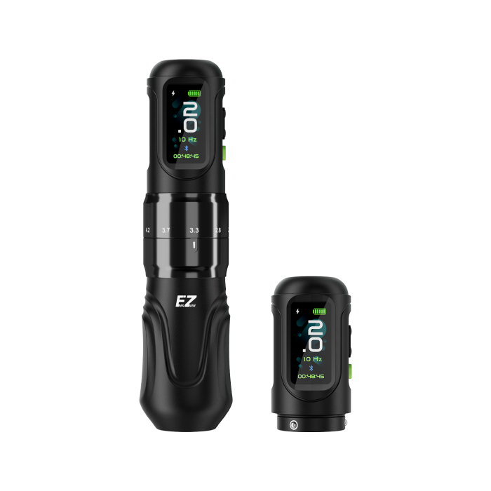 EZ P6 Wireless Tattoo Pen with Additional Battery - Black
