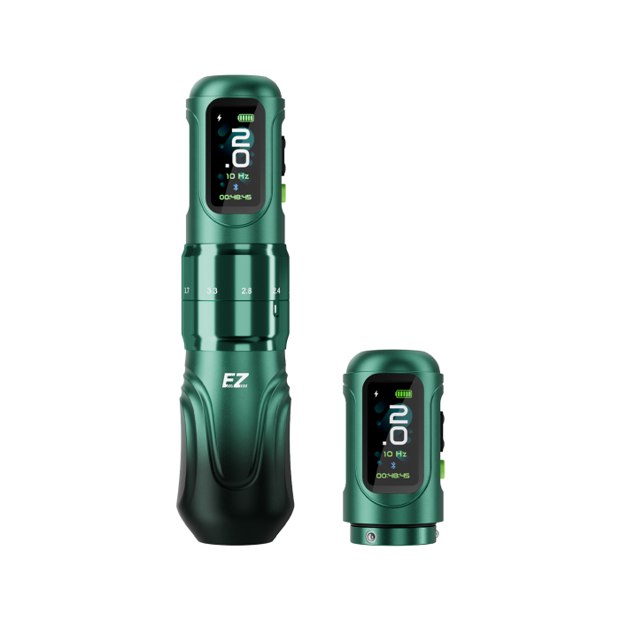 EZ P6 Wireless Tattoo Pen with Additional Battery - Green Gradient