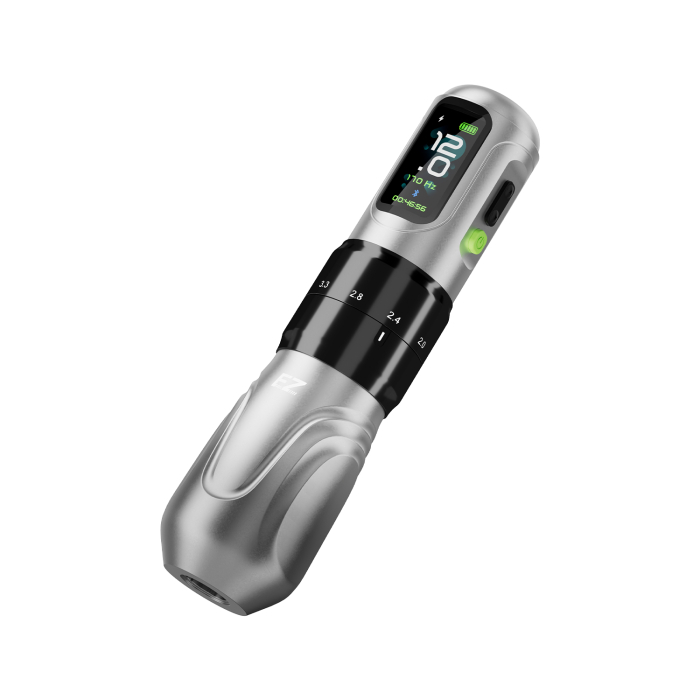 EZ P6 Wireless Tattoo Pen - Silver Gradient