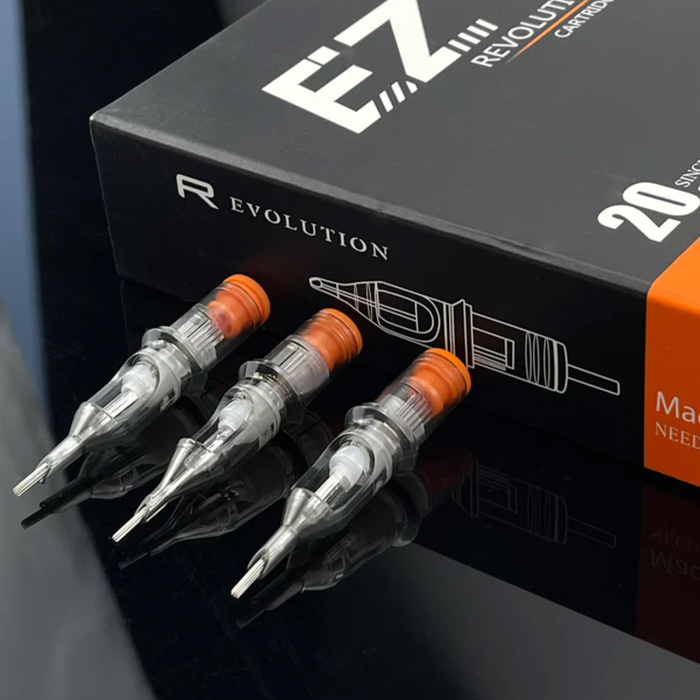 Box of 20 EZ Revolution Cartridges Medium Taper - Round Shader