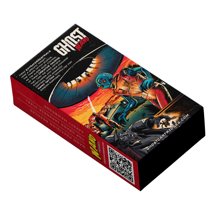 Box of 20 Ghost Nano Needle Cartridges Round Shader Long Taper