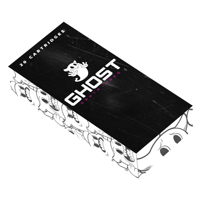 Box of 20 Ghost Pink Needle Cartridges - Tight Liners Long Taper