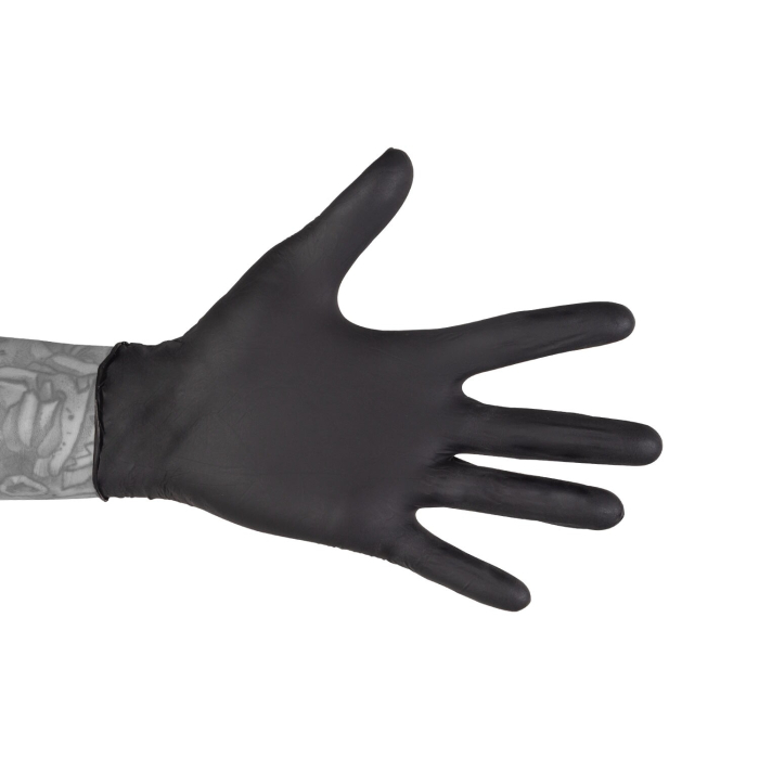 Box of 100 Unigloves Select Black Nitrile Gloves