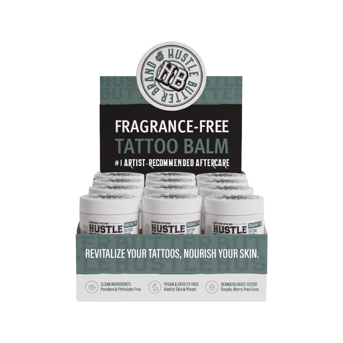 Hustle Butter Deluxe® Tub Organic Fragrance Free Tattoo Care 30ml (1oz)
