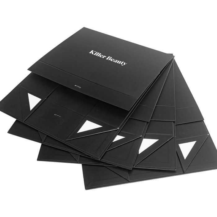 Killer Beauty Black Gift Box Flat Pack With Black Ribbon