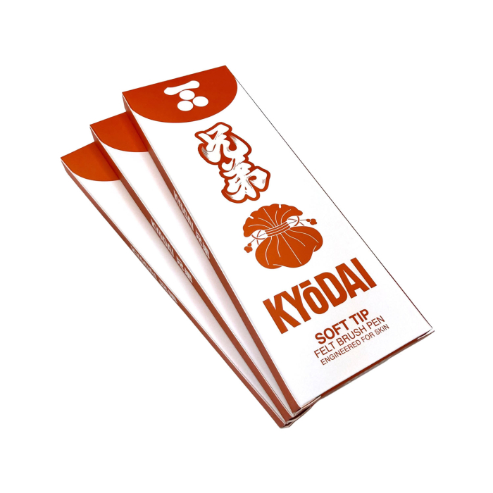 Pack of 5 Kyodai Soft Tip Brush Pen Kyodai Vermillion