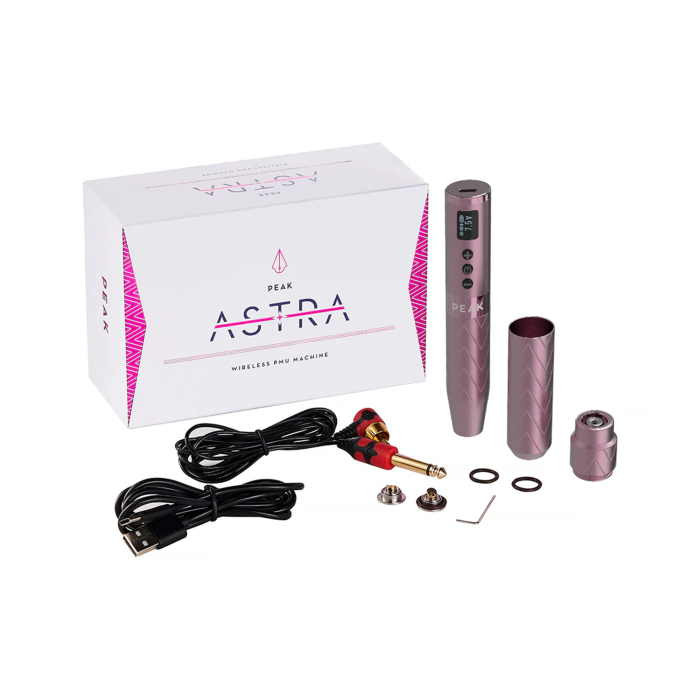 Peak Astra - Wireless Pen PMU Machine with 2 Batteries - Pink