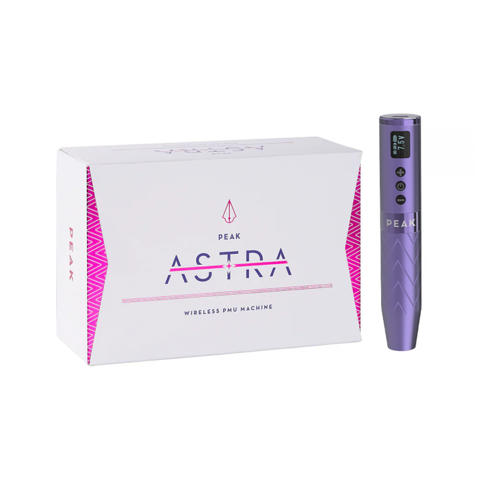 Peak Astra - Wireless Pen PMU Machine with Adjustable Stroke - Purple