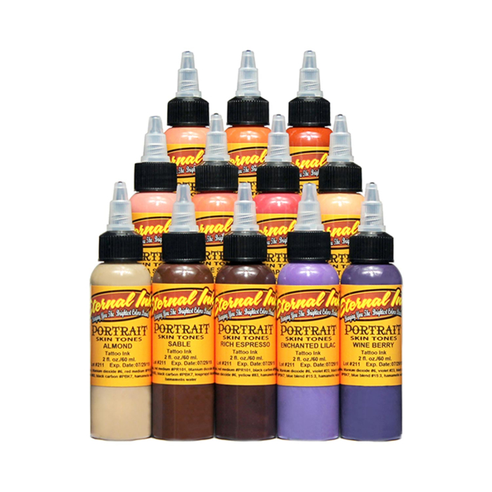Complete Set of 12 Eternal Ink Portrait - Colours - 30ml