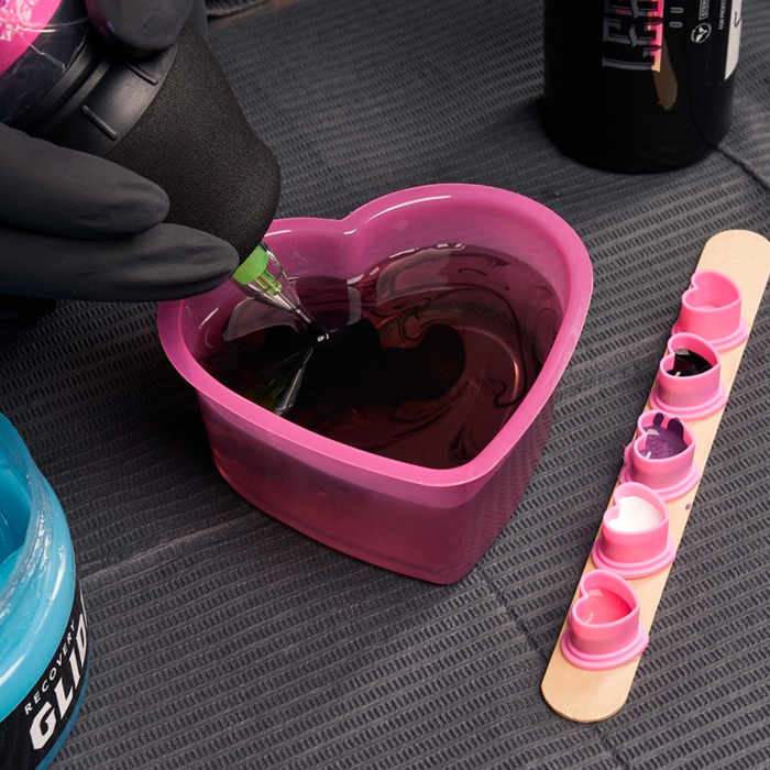 Saferly Heart Shaped Rinse Cups Pink - 150ml (5oz)