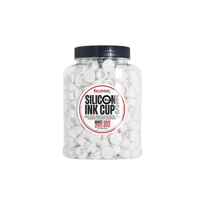 Bag of 250 Killer Ink White Silicone Ink Cups