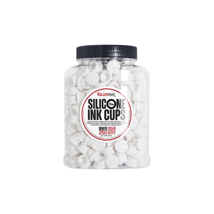 Bag of 250 Killer Ink White Silicone Ink Cups