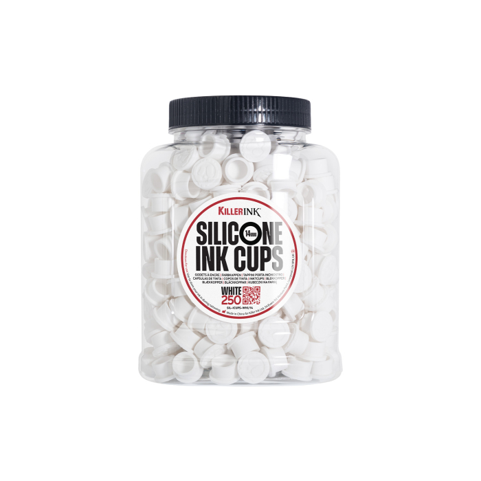 Bag of 250 Killer Ink White Silicone Ink Cups