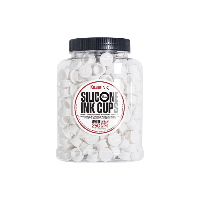 Bag of 250 Killer Ink White Silicone Ink Cups