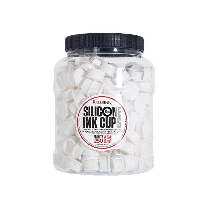 Bag of 250 Killer Ink White Silicone Ink Cups