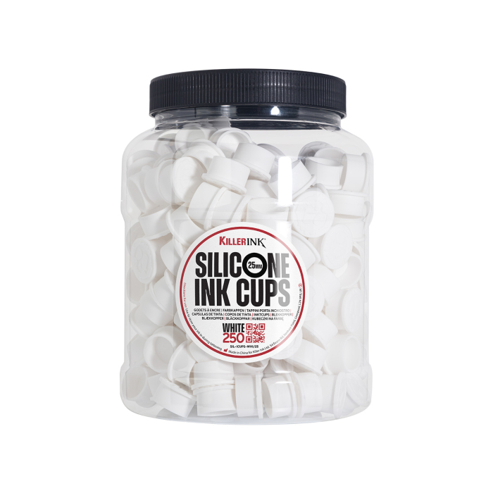 Bag of 250 Killer Ink White Silicone Ink Cups