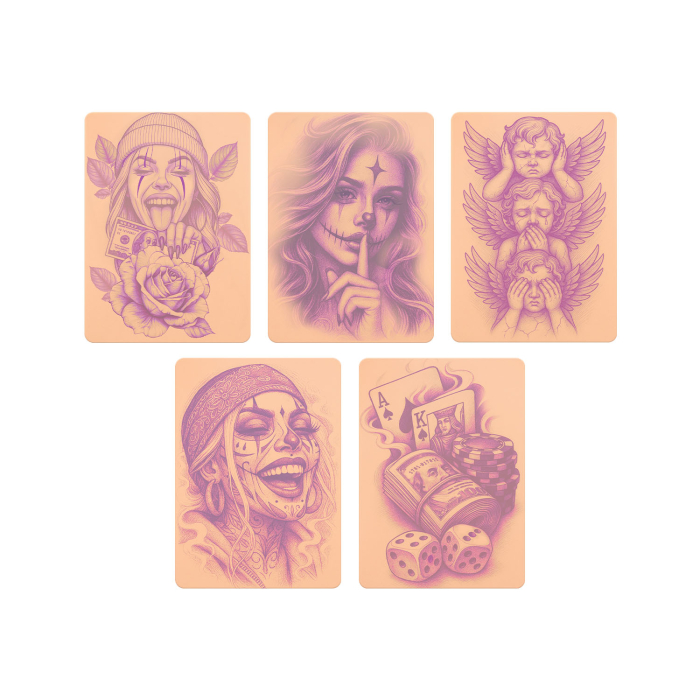 Set of 5 Stencil Skins® Pre-printed Designs - Extra Soft
