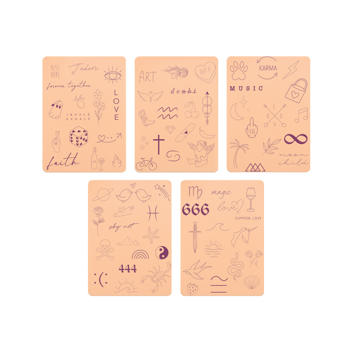 Set of 5 Stencil Skins® Pre-printed Designs - Extra Soft