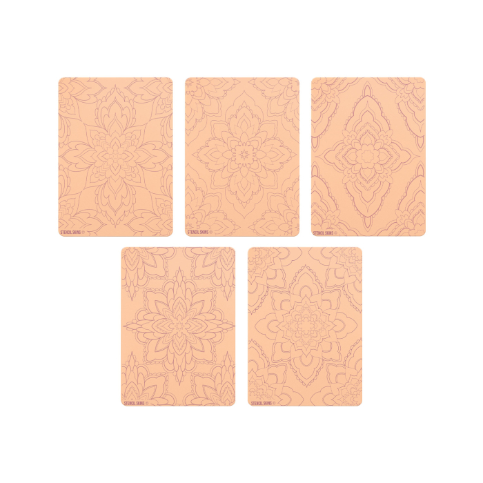 Set of 5 Stencil Skins® Pre-printed Designs - Extra Soft