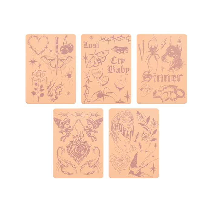 Set of 5 Stencil Skins® Pre-printed Designs - Extra Soft