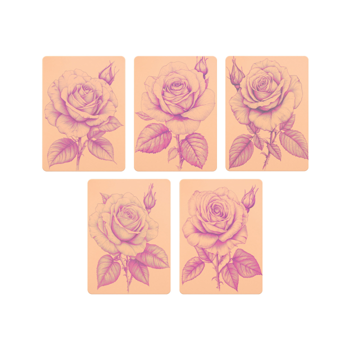 Set of 5 Stencil Skins® Pre-printed Designs - Extra Soft