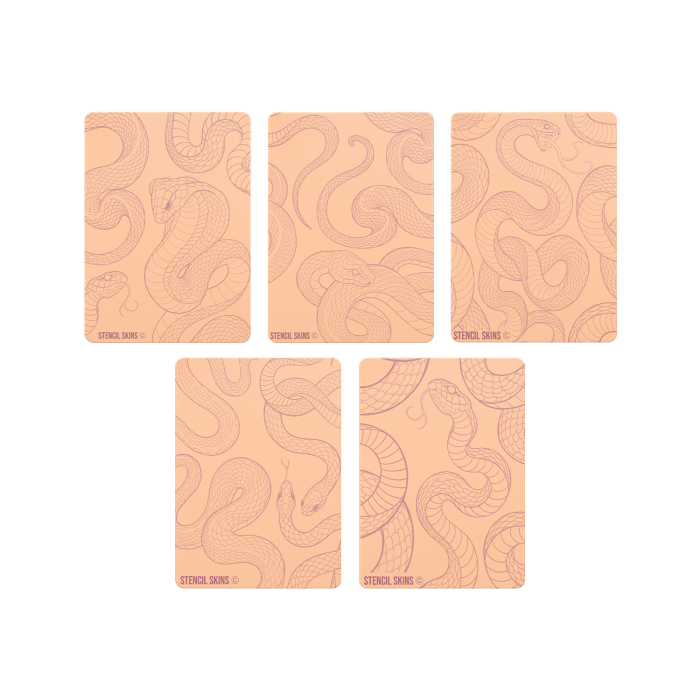 Set of 5 Stencil Skins® Pre-printed Designs - Extra Soft