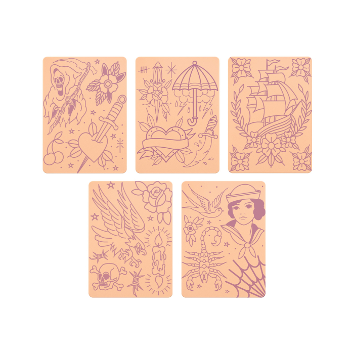 Set of 5 Stencil Skins® Pre-printed Designs - Extra Soft