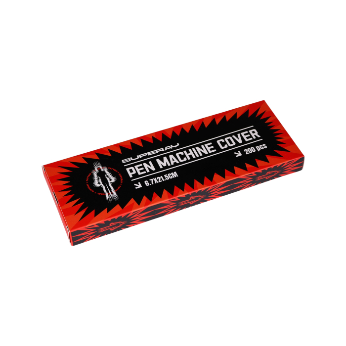 Box of 200 Superay Pen Machine Covers with Adhesive Strip