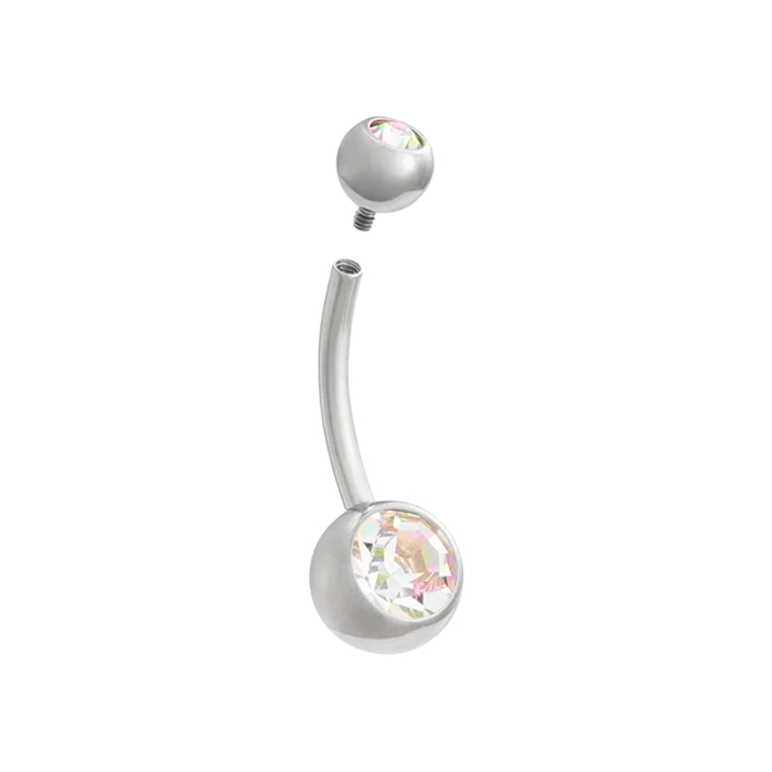 Tilum Jewelled Titanium Belly Button Ring